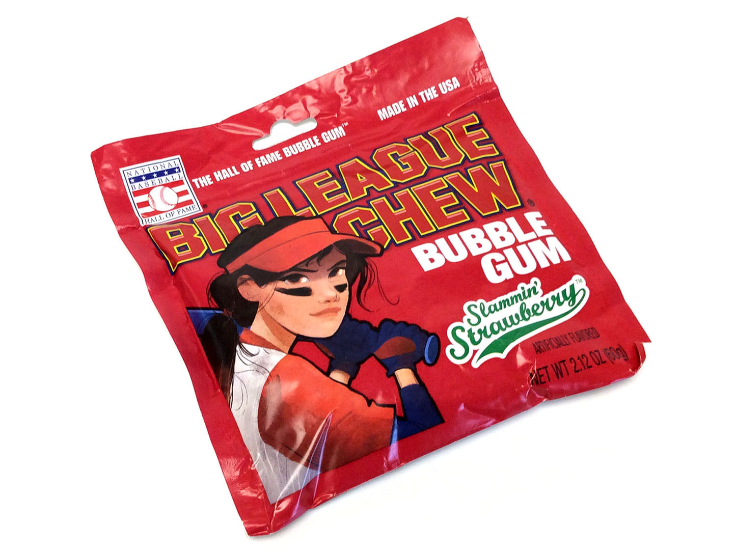 Big League Chew Girl Slammin' Strawberry - 2.12oz pouch