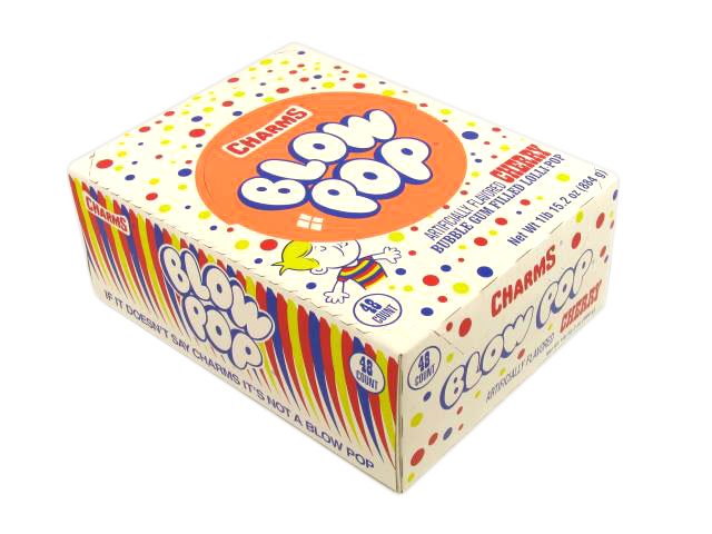 Blow Pops - cherry - box of 48