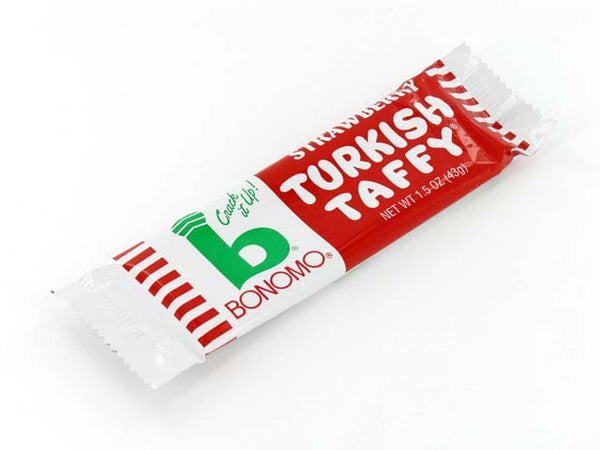 Bonomo's Turkish Taffy - 1.5 oz strawberry bar