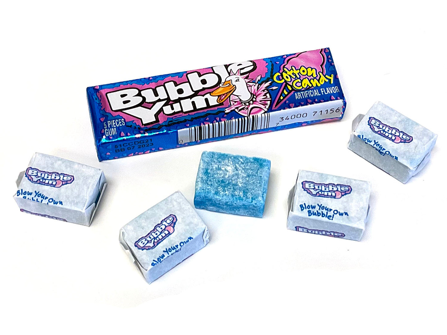 Bubble Yum - Cotton Candy open pack
