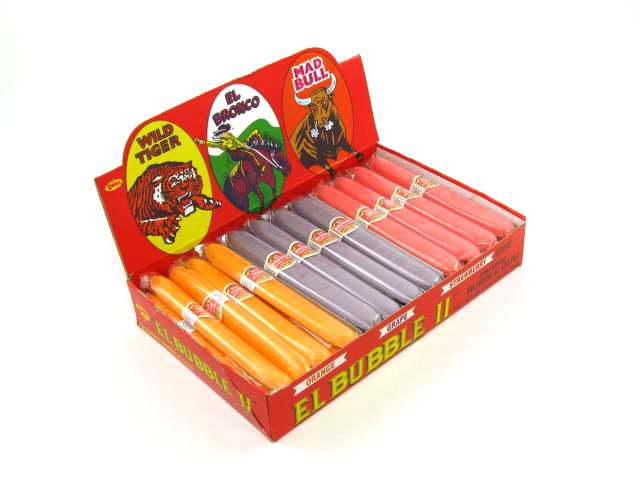 Bubble Gum Cigars II - fruit flavors -  Box of 36