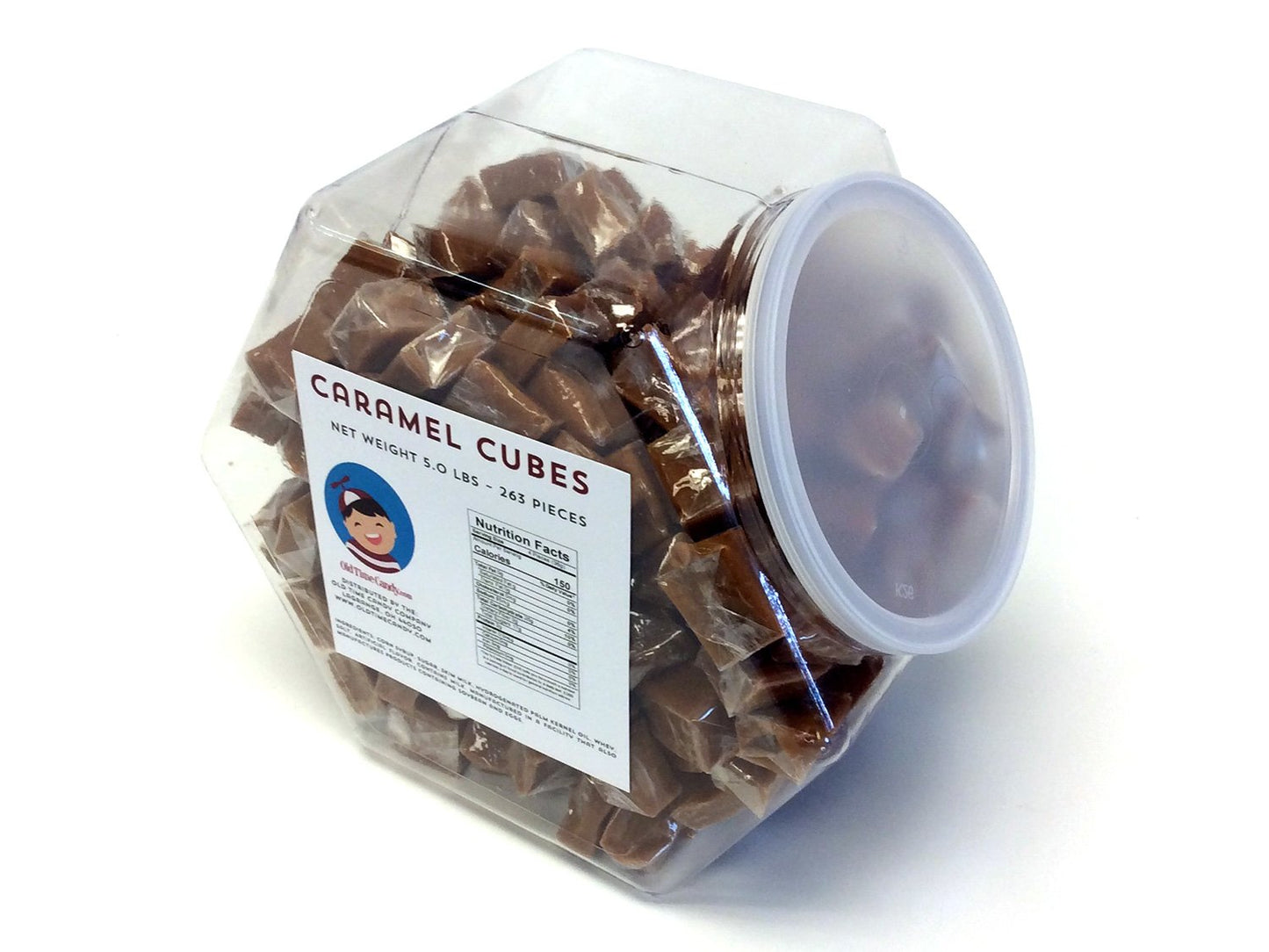 Caramel Cubes - 5 lb Plastic Tub