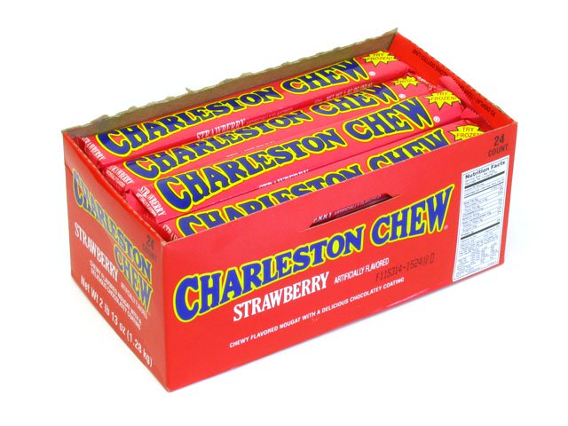 Charleston Chews - strawberry - 1.875 oz - box of 24 - open