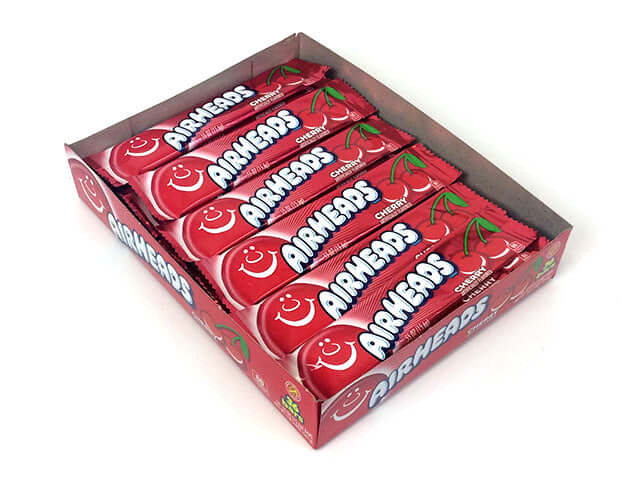 Airheads - Cherry - 0.55 oz bar - box of 36