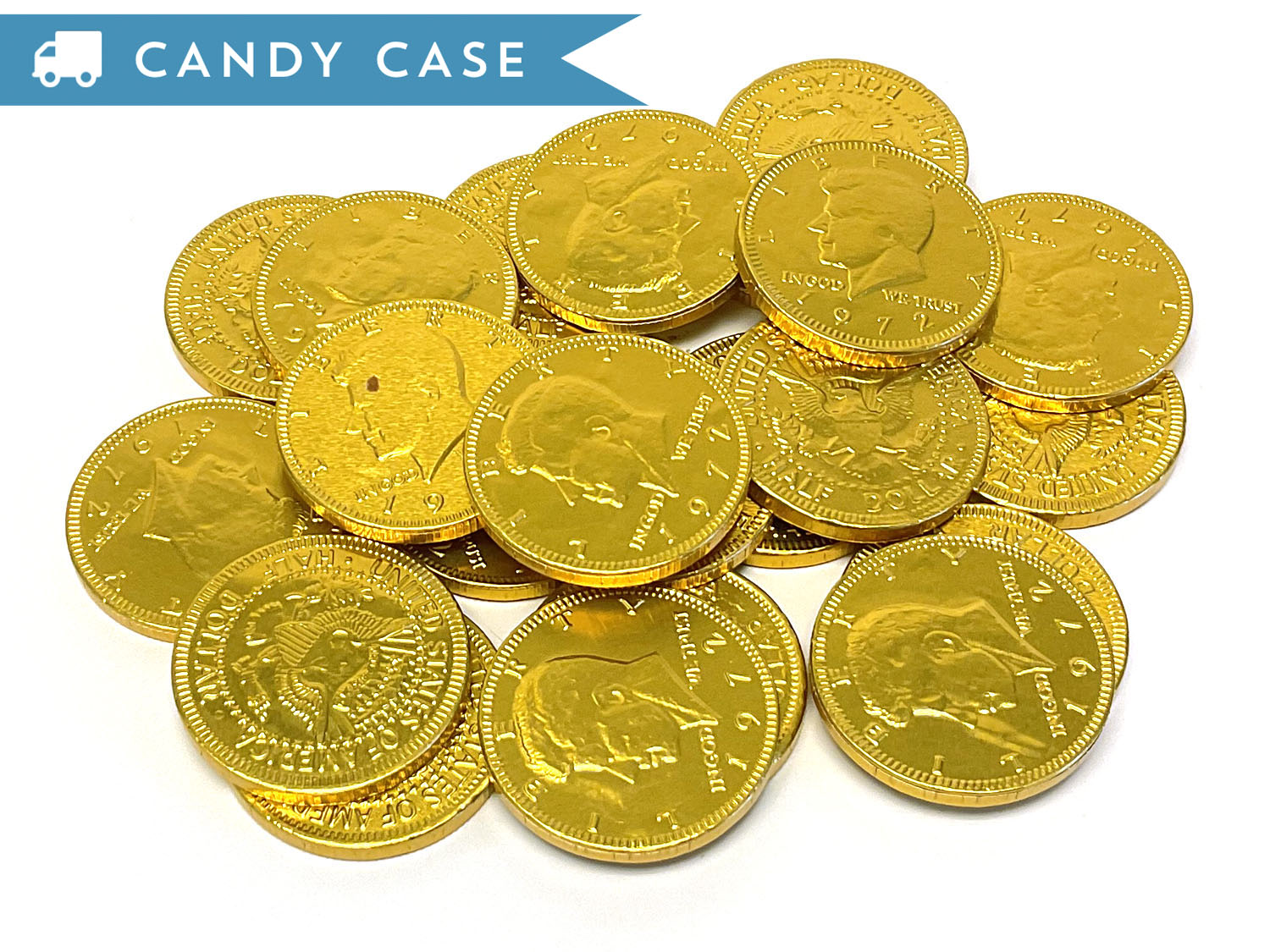 Chocolate Gold Coins - US Half Dollar - bulk 20.8 lb case