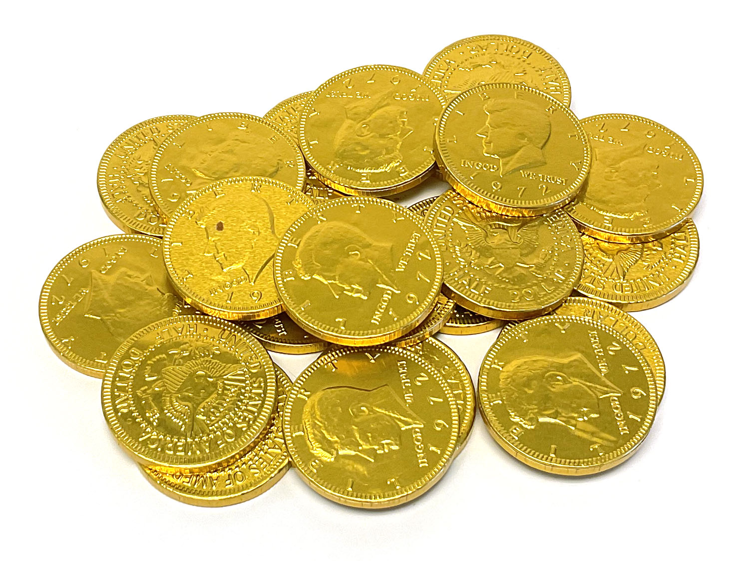 Chocolate Gold Coins - US Half Dollar - bulk 1 lb bag