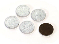 Chocolate Silver Coins - bulk 1 lb bag 