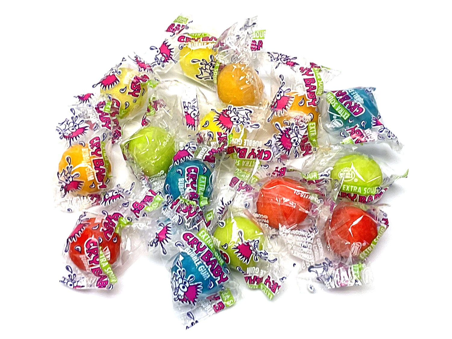Cry Baby Extra Sour Bubble Gum - bulk 3 lb bag
