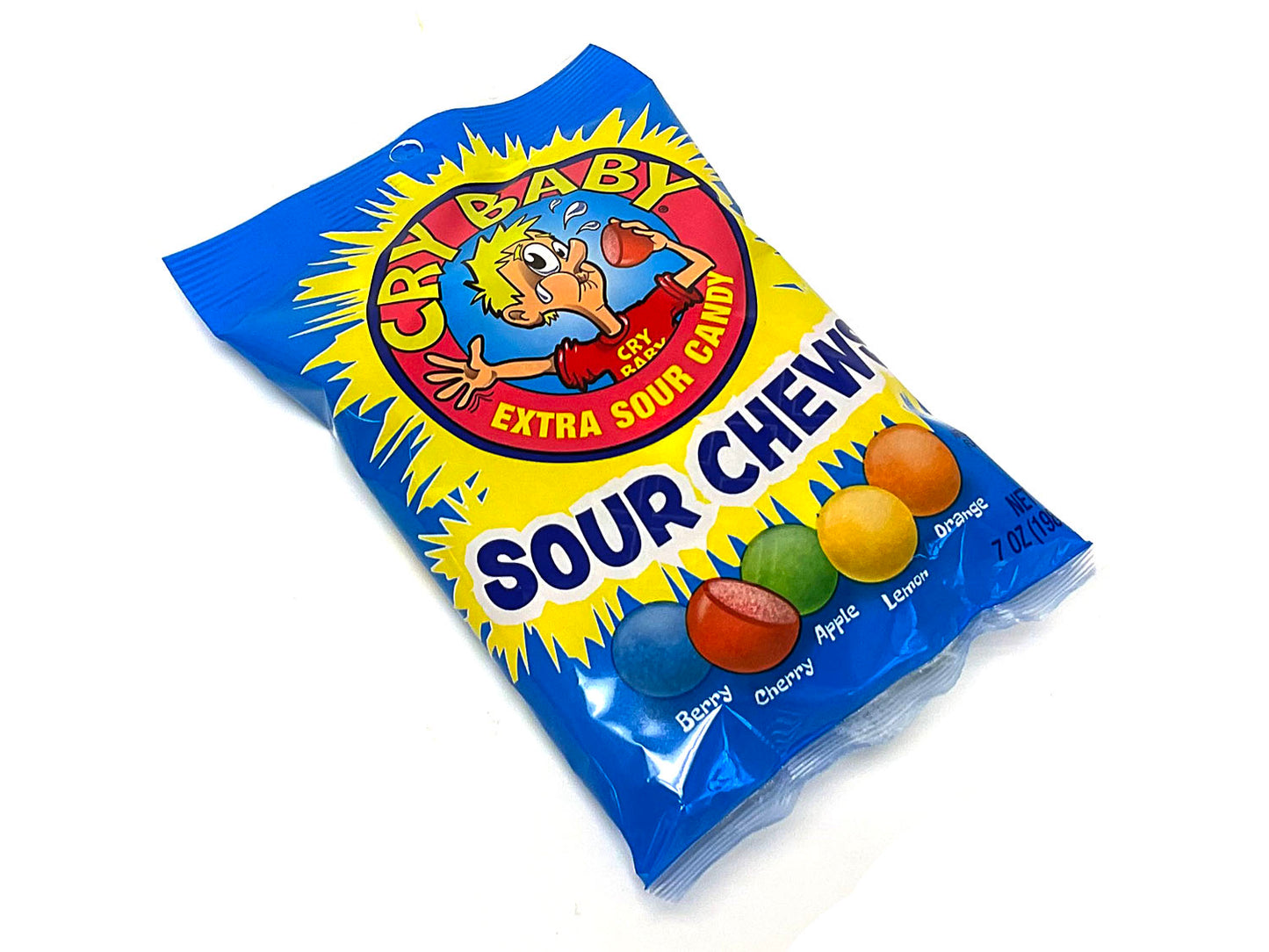 Cry Baby Sour Chews - 7 oz peg bag