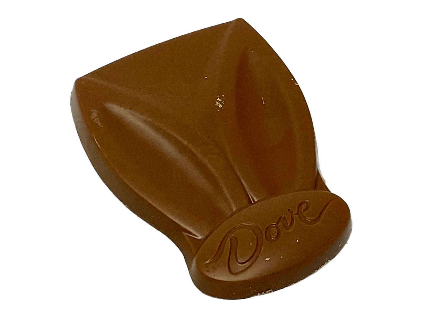 Dove Milk Chocolate Bunny Ears unwrapped