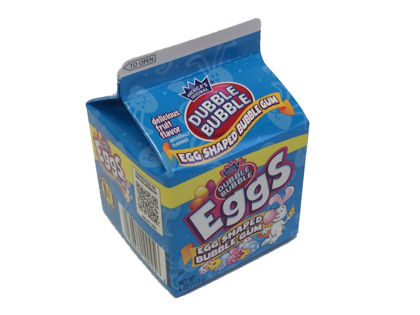 Dubble Bubble Easter Egg Bubble Gum - 4 oz Milk Carton
