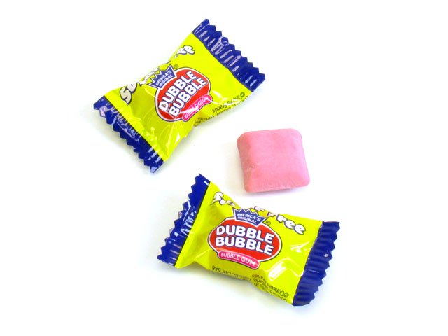 Dubble Bubble Original Pink Chewing Gum • Gumballs, Bubble Gum