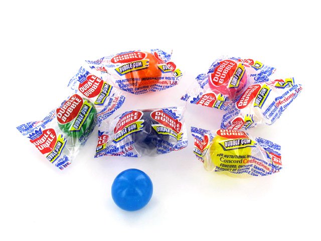 Dubble Bubble Wrapped Gum Balls - 3 lb bulk bag