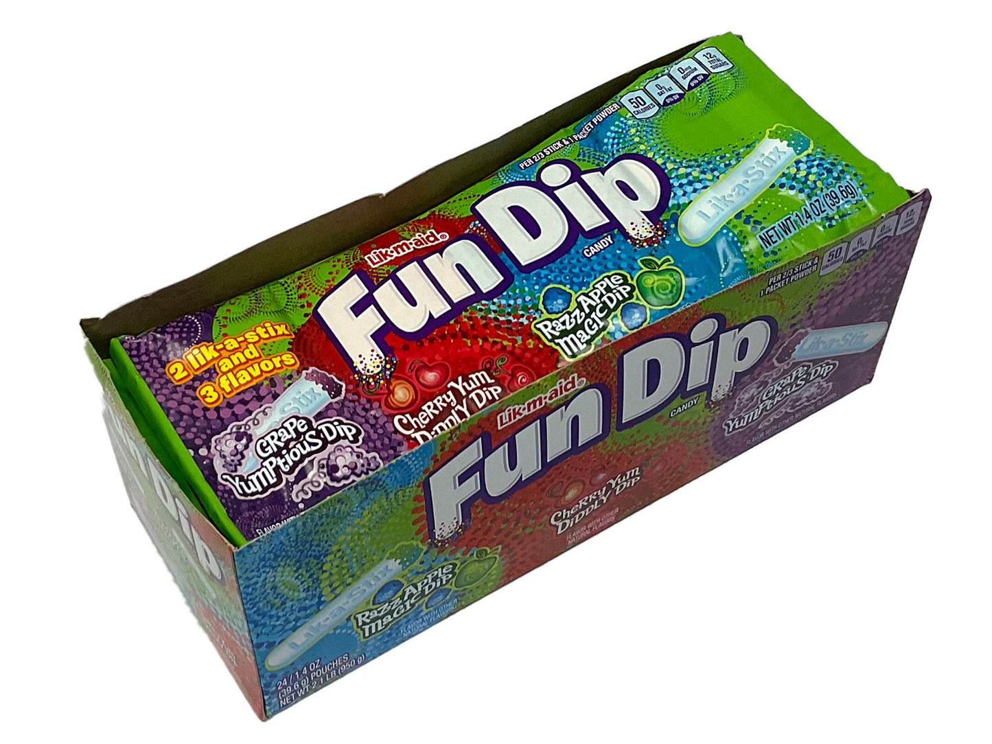 Lik-M-Aid Fun Dip - 1.4 oz pack - box of 24