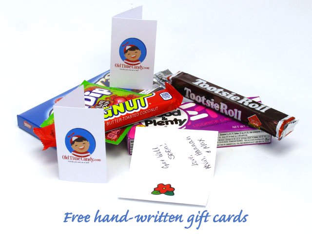 Free, hand-written gift cards