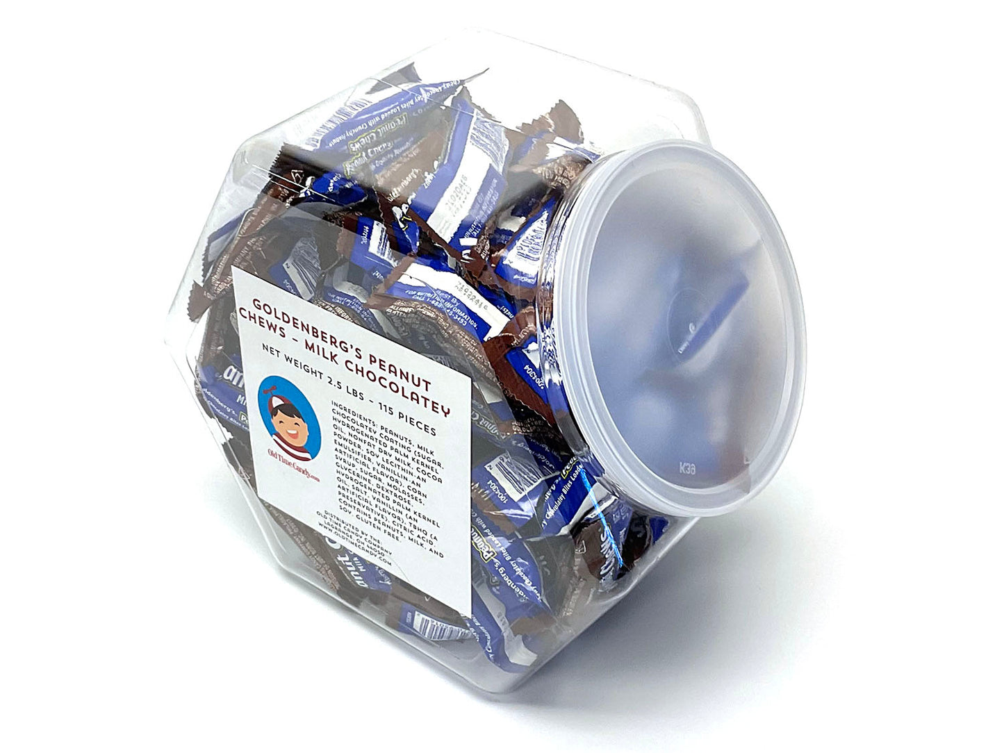 Goldenberg's Mini Milk Chocolate Peanut Chews - plastic tub
