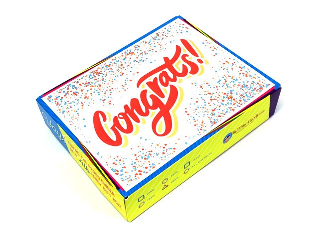 Graduation Decade Candy Gift Box - Confetti