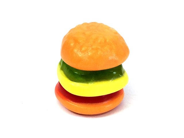 Gummi Mini Burger unwrapped