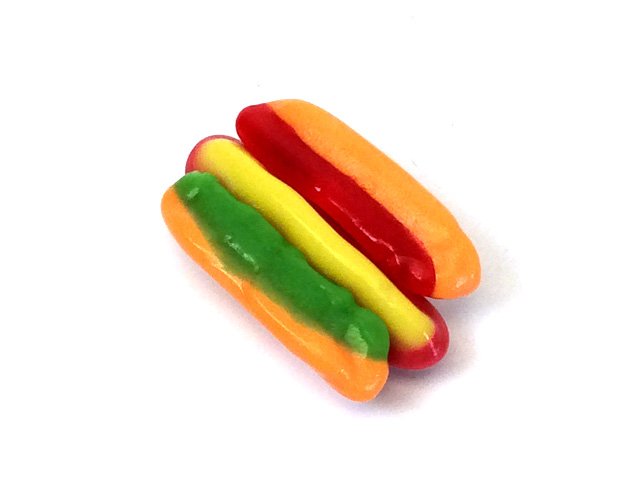 Gummi Hot Dog Unwrapped