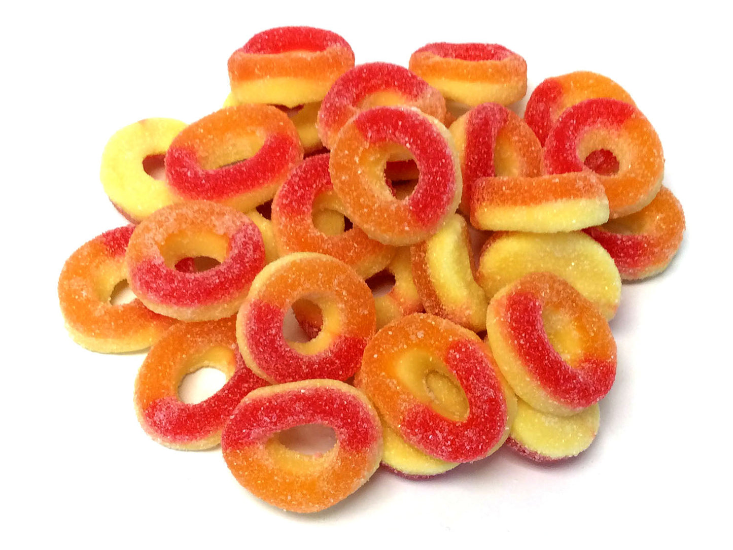 Gummi Peach Rings - Bulk 3 lb bag