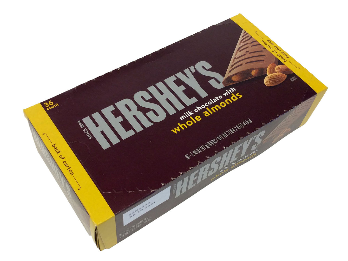 Hershey's Almond Bar - 1.45 oz - box of 36