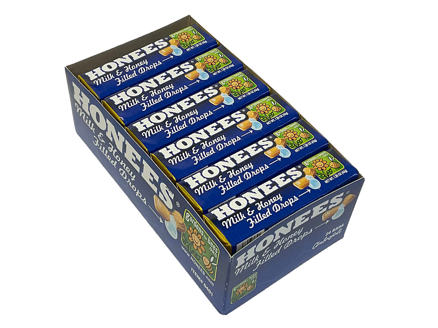 Honees Milk & Honey Drops - 1.5 oz pkg - box of 24