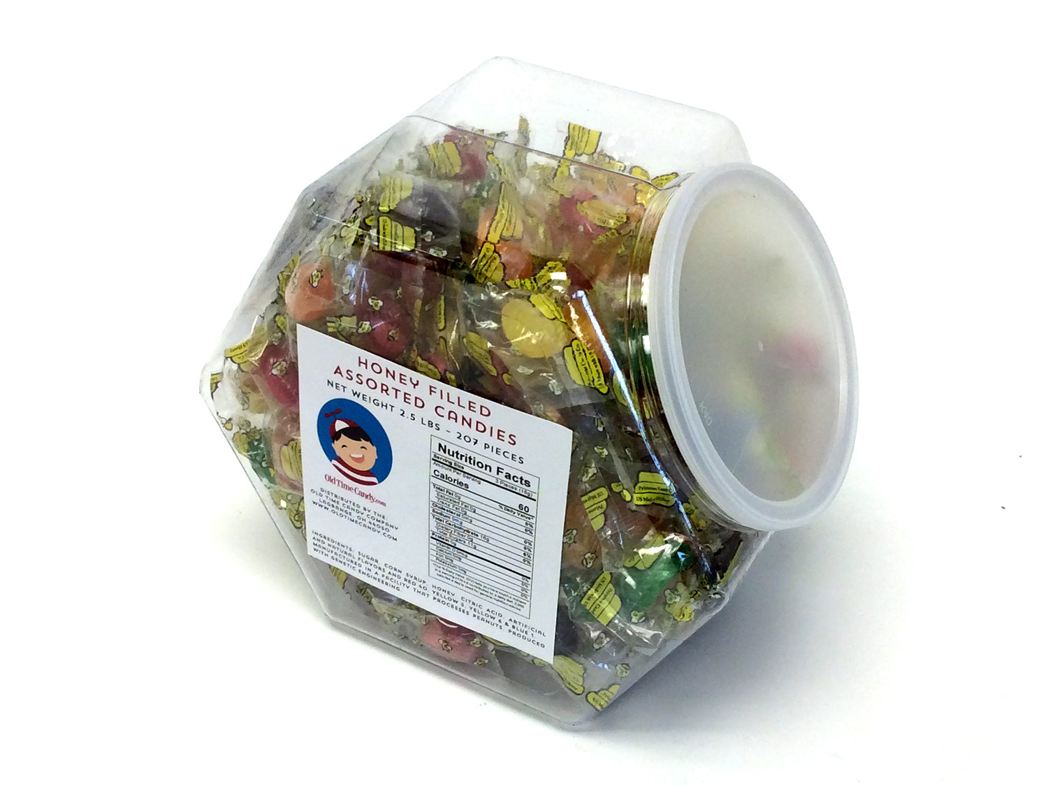 Honey-Filled Assorted Fruit Candies - 2.5 lb plastic tub