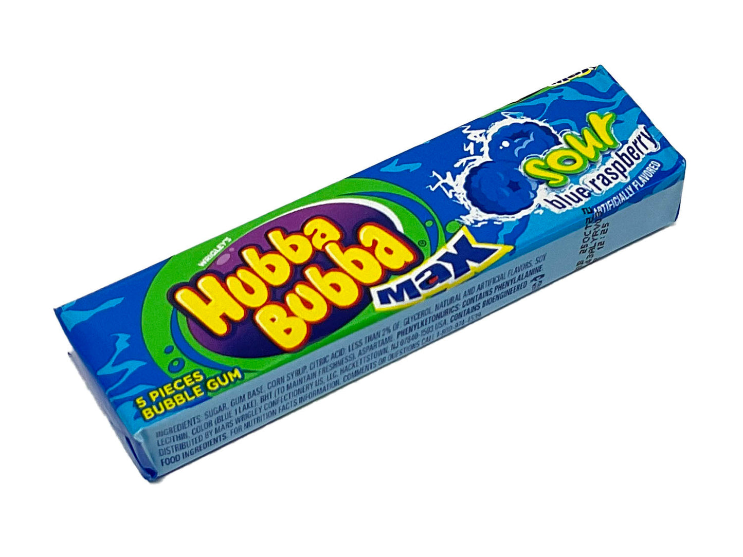 Hubba Bubba Sour Blue Raspberry Tape, Gum
