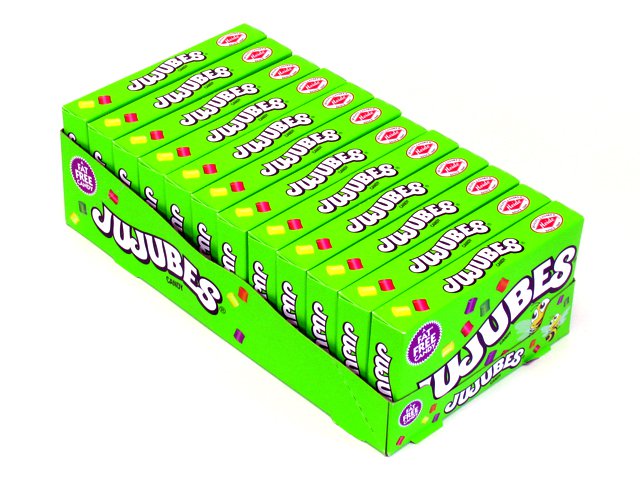 Jujubes - 5.5 oz theater box - case of 12 - open