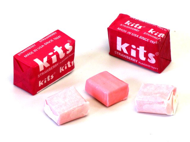 Kits Taffy - Strawberry - Bulk 3 lb bag