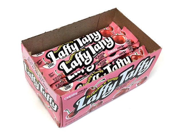 Laffy Taffy 1.5 oz Cherry Bar - box of 24 - open