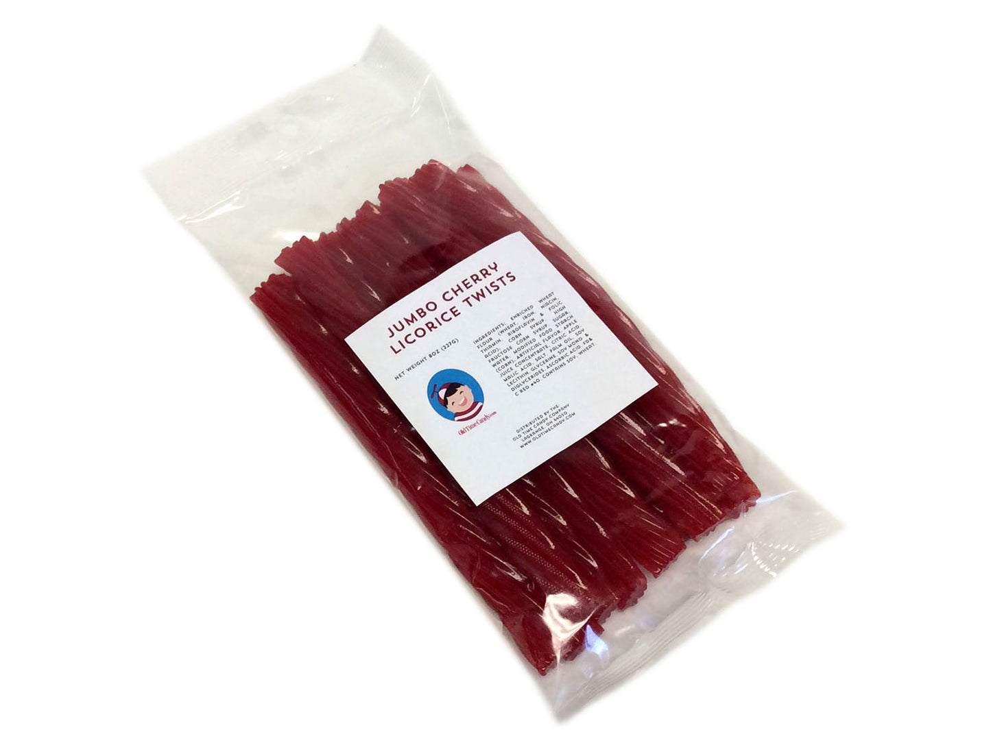 Jumbo Licorice Twists - cherry - 8 oz bag