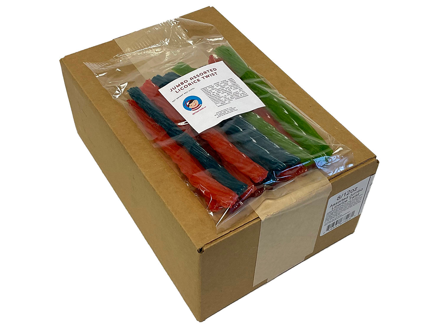 Jumbo Licorice Twists - assorted - 8 oz bag - box of 12