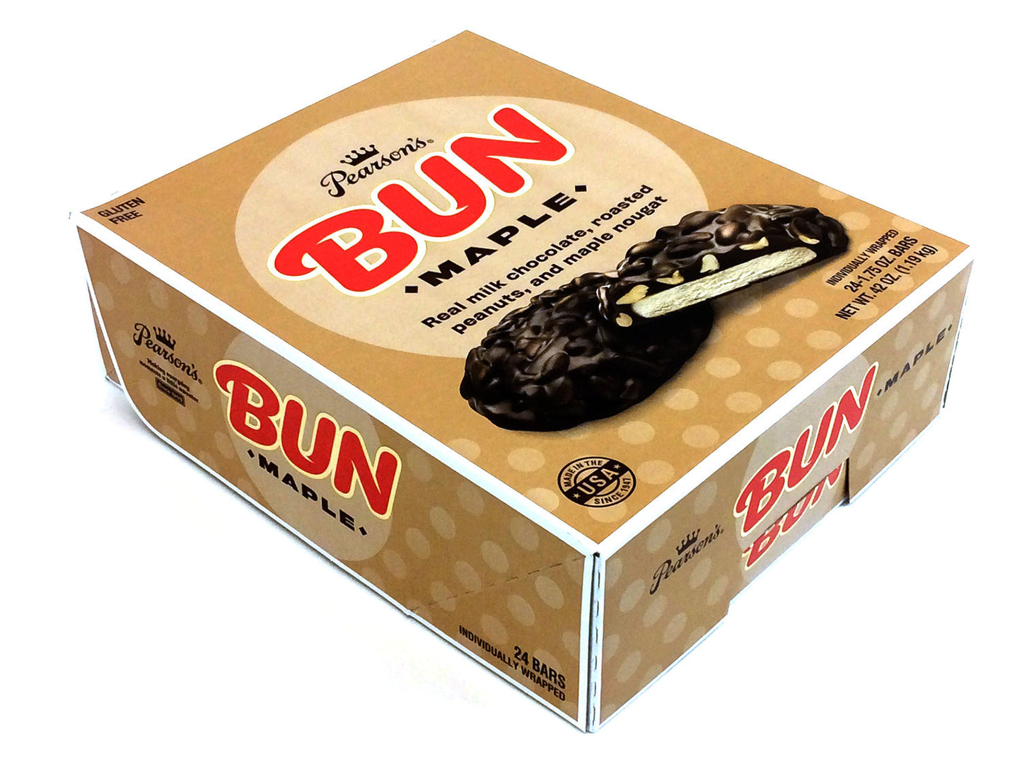Bun - maple - 1.75 oz bar - box of 24