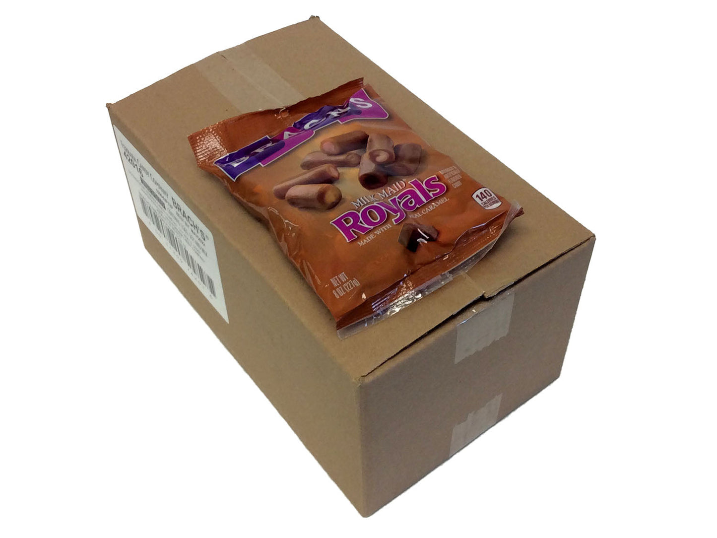 Milk Maid Royals Flavored Caramels - 8 oz bag - box of 12