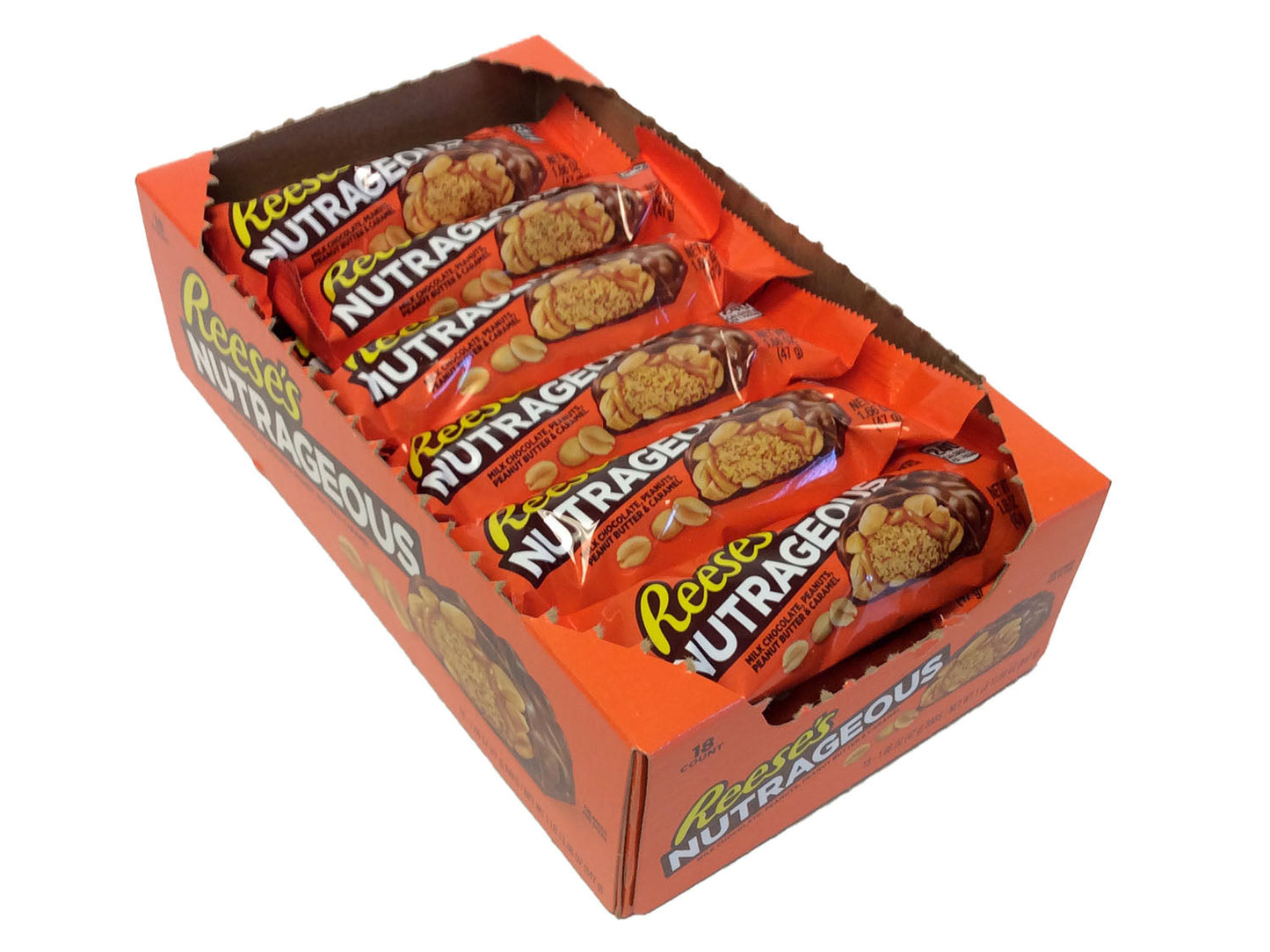 Reese's NutRageous - 1.66 oz bar - box of 18 open