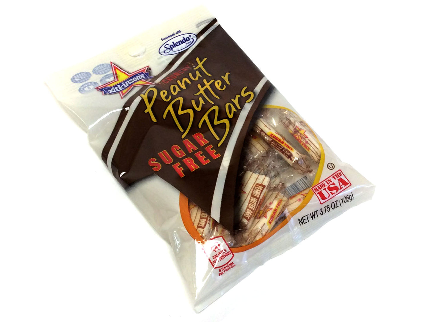 Peanut Butter Bars - sugar-free - 3.75 oz bag