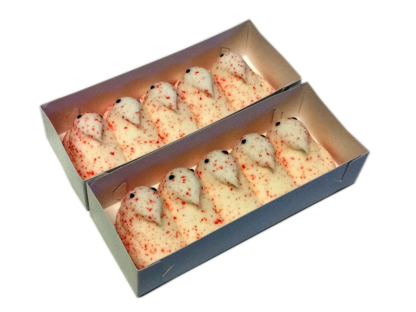 Peeps Candy Cane Chicks - 3 oz box of 10