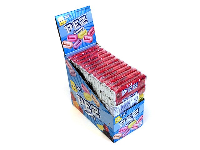 Pez Refill - assorted fruit candy - 6-pack - box of 12