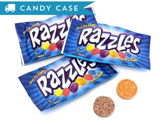 Razzles 2-piece pack - bulk 20.9 lb case (3000 ct)