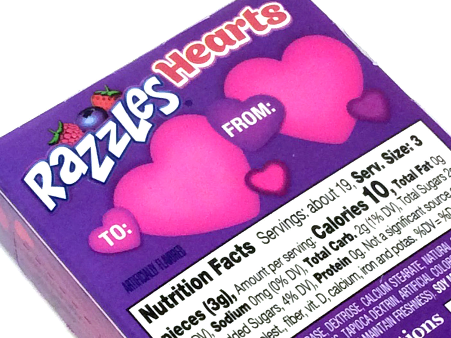 Razzles Hearts - 2 oz box