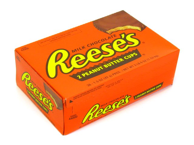Reese's Peanut Butter Cups - 1.5 oz pkg - box of 36