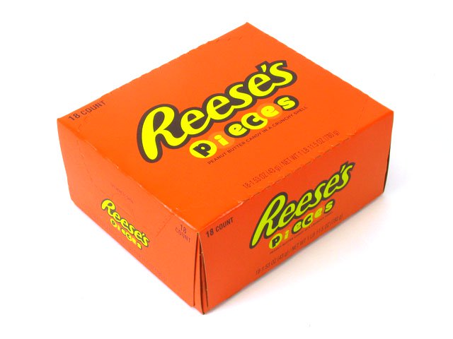 Reese's Pieces - 1.53 oz pkg - box of 18