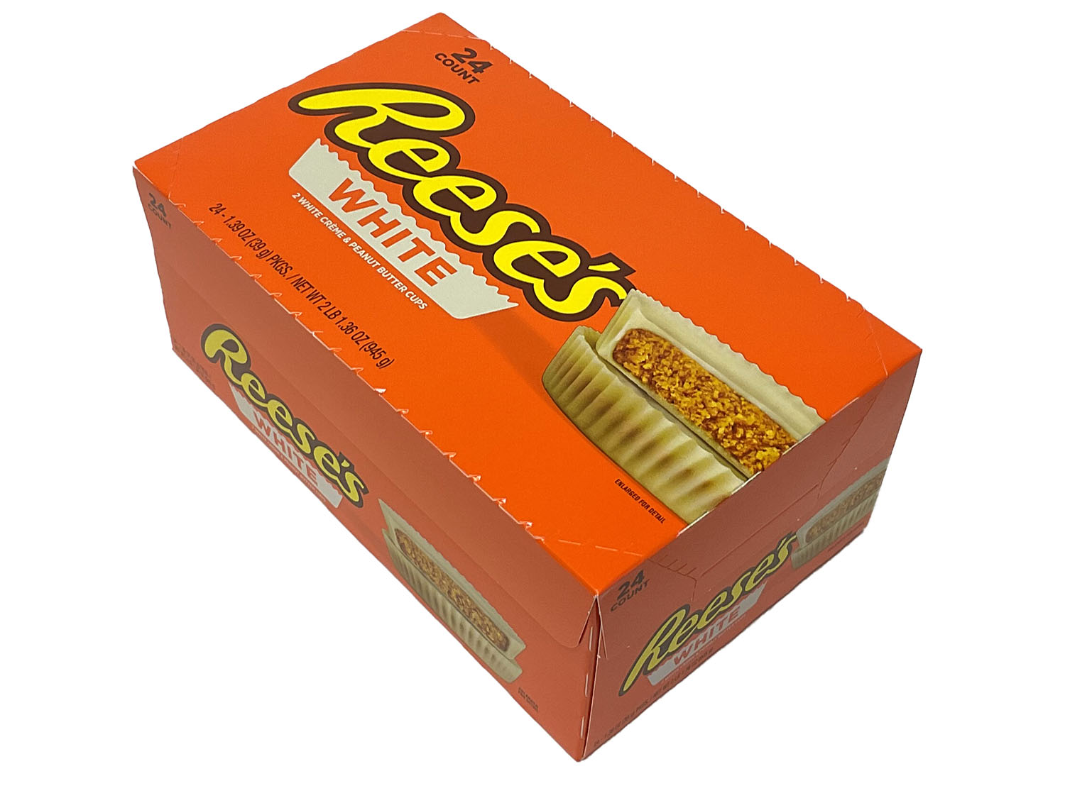 Reese's Peanut Butter Cups White Creme - 1.39 oz Pack - box of 24