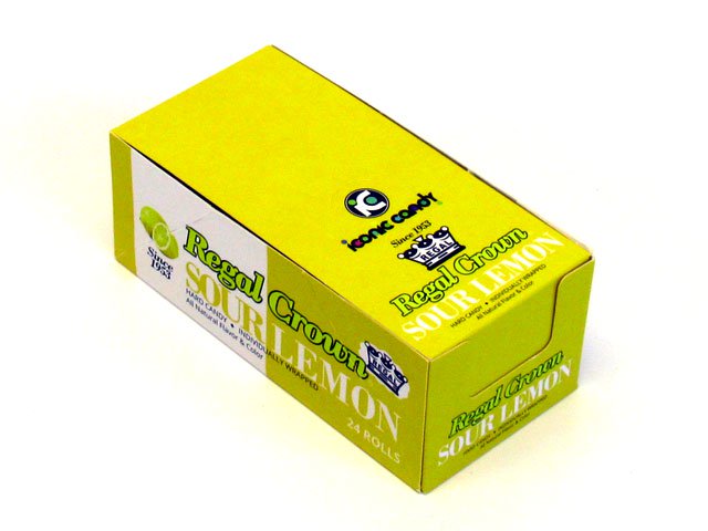 Regal Crown Sour Lemon - 1.01 oz roll - box of 24