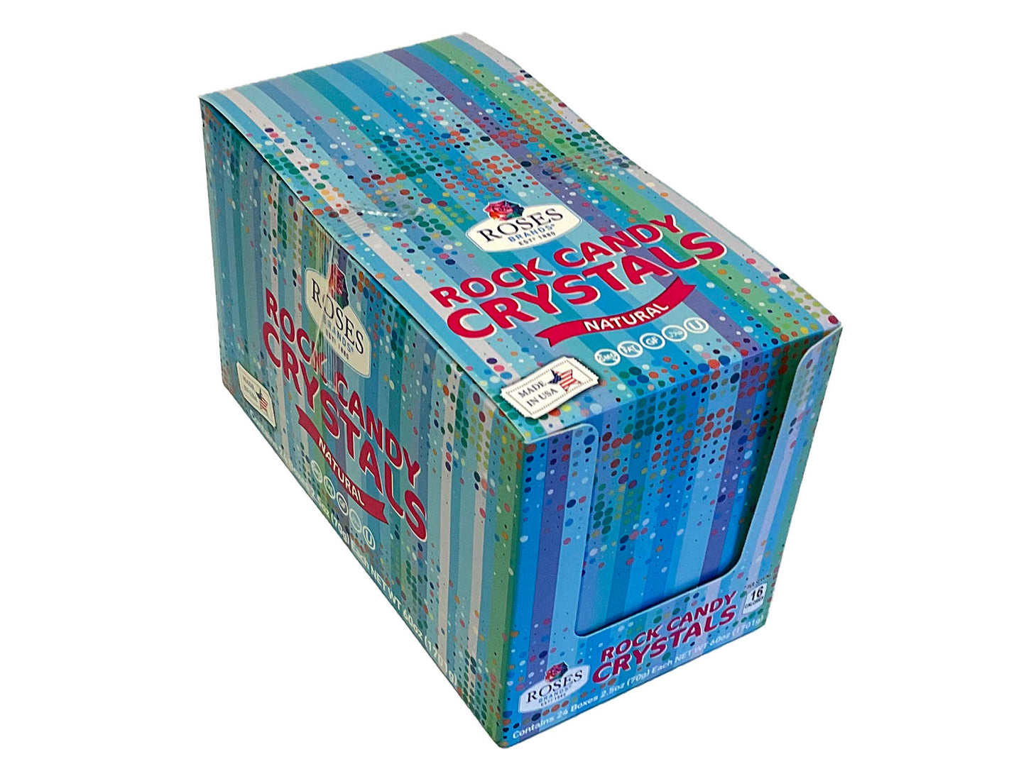 Rock Candy Crystals - 2.5 oz box - box of 24