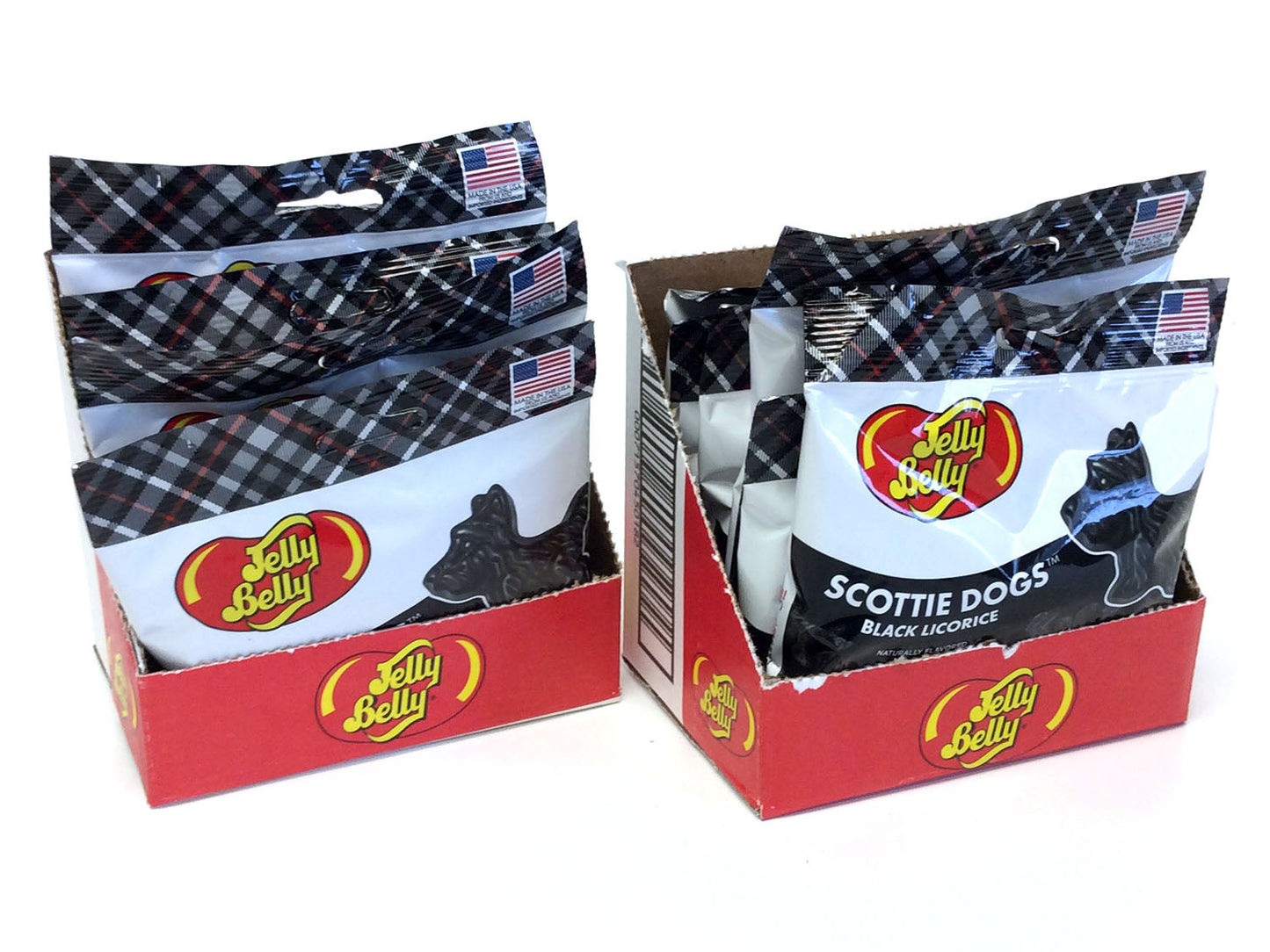 Scottie Dogs - Black Licorice - 2.75 oz bag -  box of 12 - open