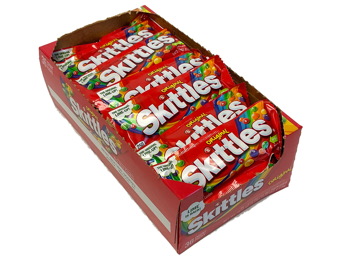 Skittles Original - 2.17 oz pkg - box of 36 open