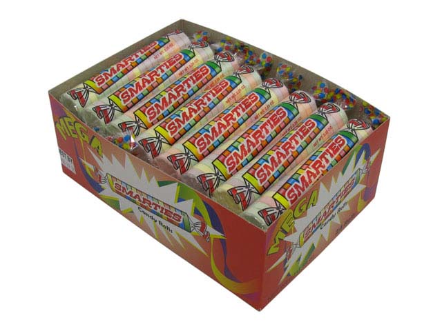 Smarties - Mega Size - 2.25 oz roll - box of 24