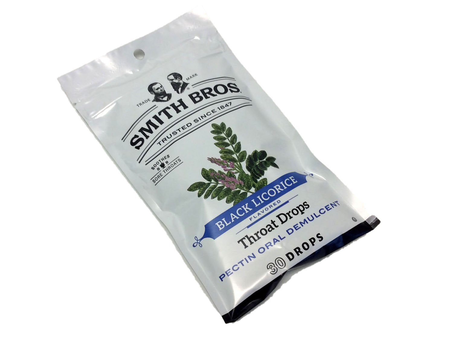 Smith Brothers Cough Drops - Black Licorice - 30 drop bag